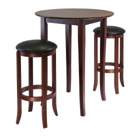 Fiona Round 3-Pc High/Pub Table Set