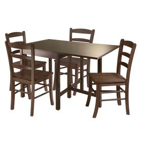 Lynden 5pc Dining Table with 4 Ladder Back Chairs