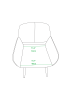 Teddy Fabric Upholstered Side Dining Chair with Metal Leg(Pink teddy fabric+Beech Wooden Printing Leg),KD backrest