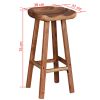 Bar Stools 2 pcs Solid Acacia Wood