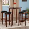 Fiona Round 5pc High/Pub Table Set with PVC Stools