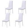 Five Piece Dining Table and Chair Set Black and White