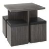 5-Piece Dexter Dining Set with Storage Ottoman