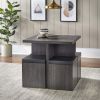 5-Piece Dexter Dining Set with Storage Ottoman