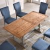 Solid Wood Vintage Dining Table, Walnut, 76"x35"x30"