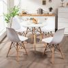 5 Pieces Dining Table Set With Solid Wood Leg