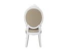 ACME Versailles Side Chair (Set-2), PU & Bone White Finsih DN01389