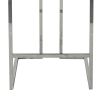 Silver and Gray Dining Chair Bar Stool for Kitchen