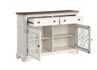 ACME Florian Server, Oak & Antique White Finish DN01656