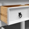 Highboard Corona White 44.1"x16.9"x77.2" Solid Wood Mexican Pine