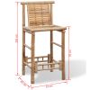 Bar Stools 2 pcs Bamboo