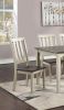 Dining Room Furniture Set of 2pcs Side Chairs Dual Tone Design Antique White / Gray Solid wood Kitchen Breakfast