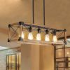 5-Light Retro Farmhouse Chandelier For Kitchen, Living room, Dining room(No Bulbs)