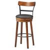 Set of 2 30.5 Inches Swivel Pub Height Dining Chair