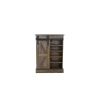 Rural sliding barn door storage cabinet, convenient, simple and easy to clean, can be placed in the kitchen, bathroom, living room