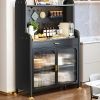 Joybos® Freestanding Kitchen Pantry Storage Cabinet with Pegboard Wall