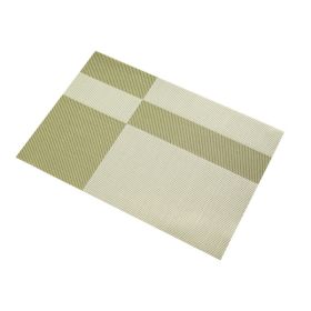 Thickened Non Washable Children's Anti-skid Meal Mat (Option: Green Grid-1pc)