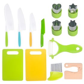 Children Plastic Fruit Knife Suit Saw Knife (Option: 13 Piece Set)