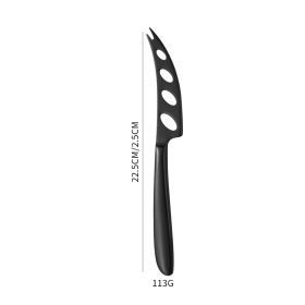 Stainless Steel Cheese Knife 4-piece Multifunctional (Option: Sharp Knifeblack)