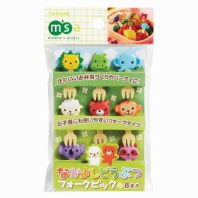 Popular Children's Fruit Cute Bento Fork (Option: Forest animals)