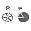 Stainless Steel Bicycle Pizza Slicer Double Cutting Wheels with Display Stand Pizza Slicer Sharp Dual