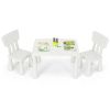 3 Pieces Multi Activity Kids Play Table and Chair Set