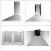 30 Inch Wall Mount Kitchen Hood 350 CFM Range Hood Stove Vented Hood Exhaust Fan