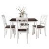 5-Piece Dining Table Set Home Kitchen Table and Chairs Wood Dining Set