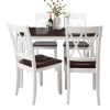 5-Piece Dining Table Set Home Kitchen Table and Chairs Wood Dining Set