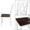 5-Piece Dining Table Set Home Kitchen Table and Chairs Wood Dining Set