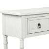 Console Table Sofa Table for Entryway with Drawers and Long Shelf Rectangular