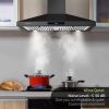 30 Inch Wall Mount Kitchen Hood 350 CFM Range Hood Stove Vented Hood Exhaust Fan