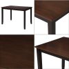 5-Piece Dining Table Set Home Kitchen Table and Chairs Wood Dining Set