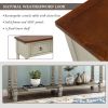 Console Table Sofa Table for Entryway with Drawers and Long Shelf Rectangular