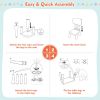 3 Pieces Multi Activity Kids Play Table and Chair Set