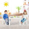 3 Pieces Multi Activity Kids Play Table and Chair Set