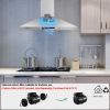 30 Inch Wall Mount Kitchen Hood 350 CFM Range Hood Stove Vented Hood Exhaust Fan