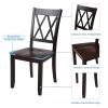 5-Piece Dining Table Set Home Kitchen Table and Chairs Wood Dining Set