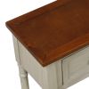 Console Table Sofa Table for Entryway with Drawers and Long Shelf Rectangular