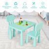 3 Pieces Multi Activity Kids Play Table and Chair Set