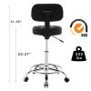 CoVibrant Well Cushioned Adjustable Rolling Stool with Wheels Back Foot Rest for Office Desk Home Kitchen Massage Medical Lab Salon Artist