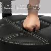 CoVibrant Well Cushioned Adjustable Rolling Stool with Wheels Back Foot Rest for Office Desk Home Kitchen Massage Medical Lab Salon Artist