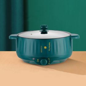 Non Stick Pot Household Electric Pot Integrated Type (Option: Green-26CM-UK)